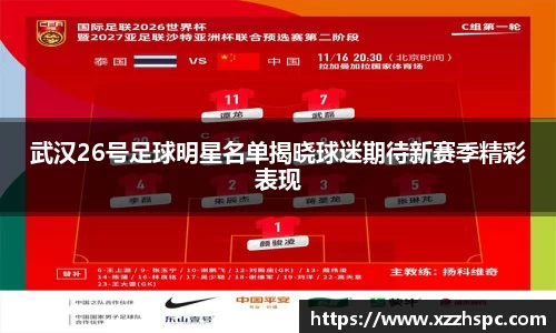 武汉26号足球明星名单揭晓球迷期待新赛季精彩表现